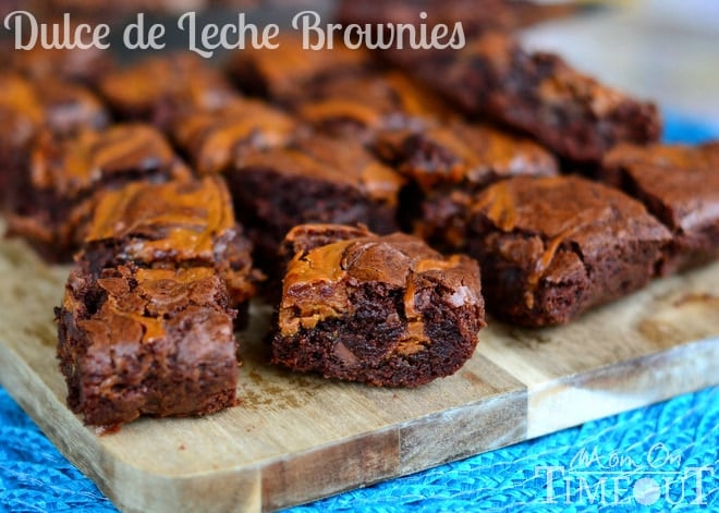 Dulce de Leche Brownies | MomOnTimeout.com 