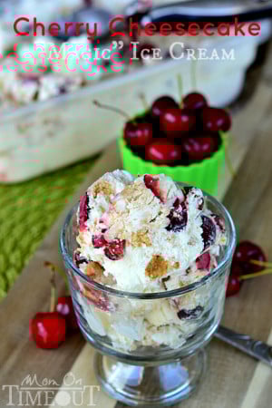 cherry-cheesecake-ice-cream-no-ice-cream-maker