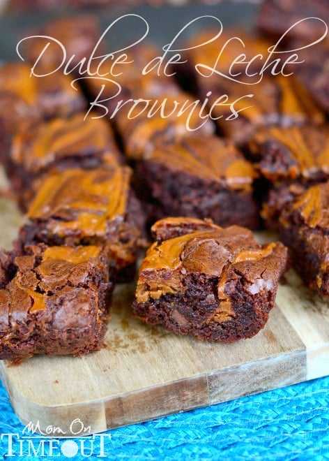Dulce de Leche Brownies | MomOnTimeout.com 