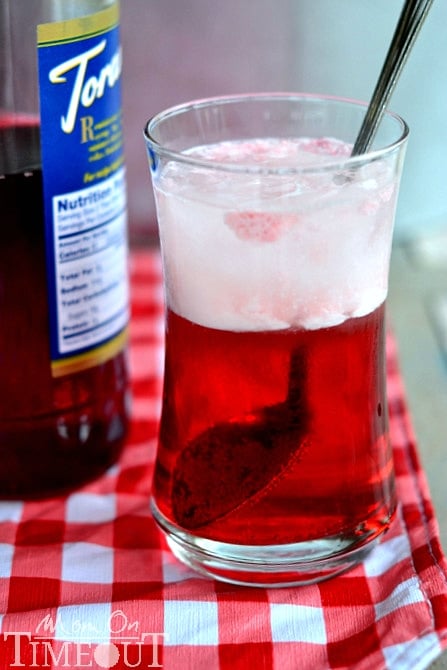 Cherry Italian Cream Sodas | MomOnTimeout.com Find out how easy it is to make your own Cherry Italian Cream Sodas at home!