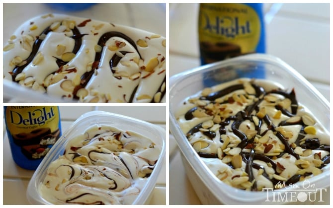Homemade Almond Joy Ice Cream - No Machine Needed! | MomOnTimeout.com