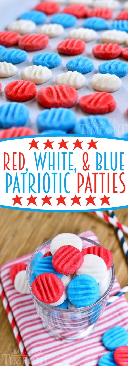 Red, White and Blue Patriotic Peppermint Patties are perfect for the 4th of July and can easily be adapted to work for any holiday! YOU choose the flavor and the color!