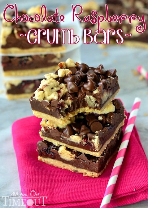 Chocolate Raspberry Crumb Bars 