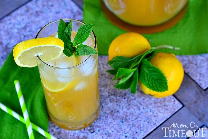 Practically Perfect Pineapple Punch | MomOnTimeout.com Punch or cocktail - it's your choice!