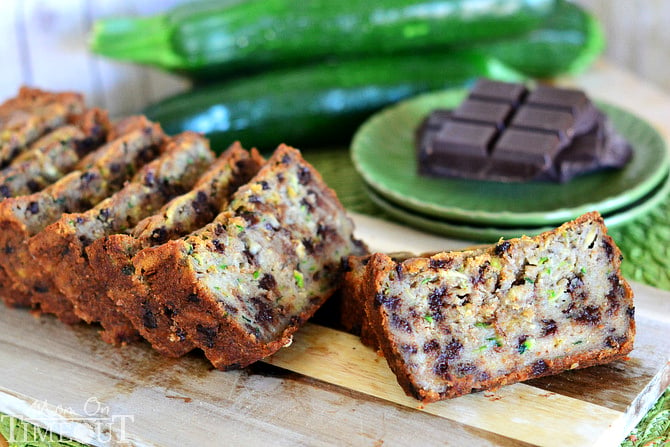 Chocolate Chip Zucchini Banana Bread | MomOnTimeout.com