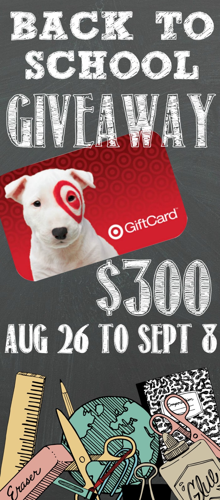 $300 Target Gift Card Back to School Giveaway - Mom On Timeout