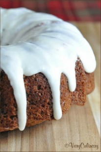 Easy Apple Cake with Cream Cheese Vanilla Icing