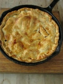 Skillet Apple Pie with Homemade Cinnamon Ice Cream