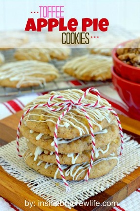 Toffee Apple Pie Cookies