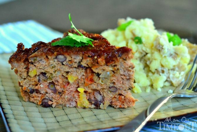 Slow Cooker Sante Fe Meatloaf from MomOnTimeout.com #slowcooker #recipe