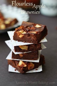 flourless apple brownies