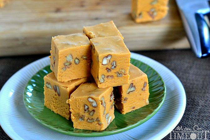 Pumpkin Butterscotch Fudge | MomOnTimeout.com #pumpkin #fudge