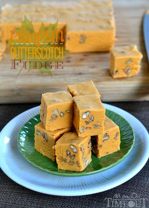 Pumpkin Butterscotch Fudge | MomOnTimeout.com #pumpkin #fudge