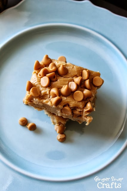 Peanut Butter Fudge Recipe #gingersnapcrafts #recipe #fudge