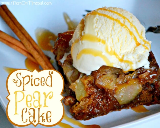 Spiced Pear Cake | MomOnTimeout.com