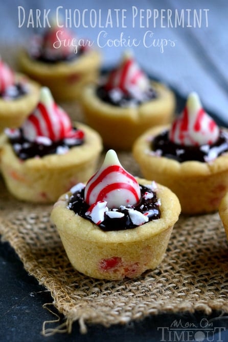 Dark Chocolate Peppermint Sugar Cookie Cups Mom On Timeout