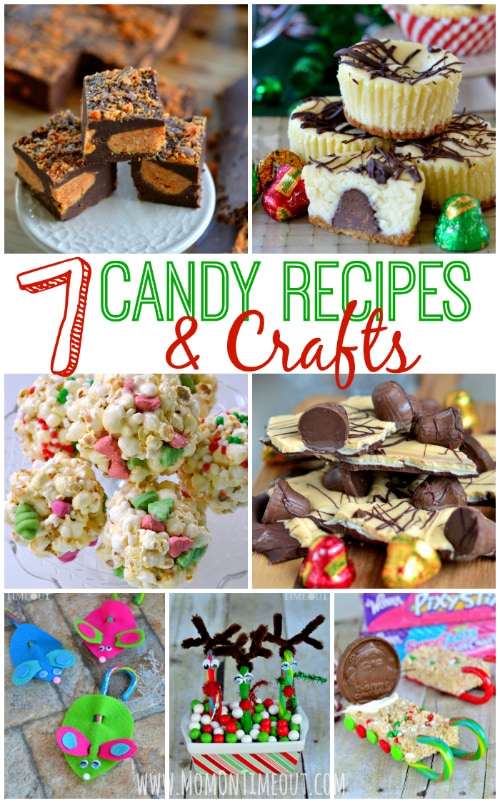 7 Candy Recipes and Crafts for Christmas to help you and your family celebrate the holiday season! | MomOnTimeout.com