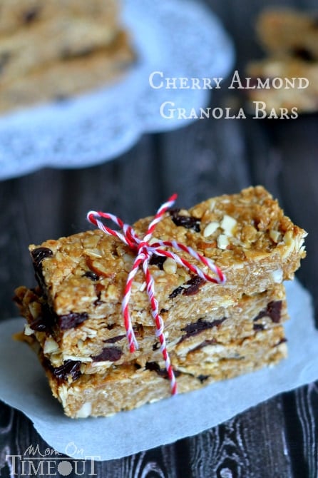 cherry almond granola bars recipe