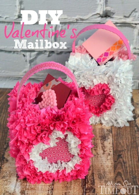 Collect and hand out Valentine's Day cards in style with this DIY Valentine's Mailbox! |