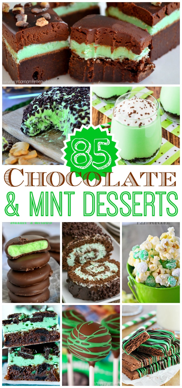85+ chocolate and mint desserts!