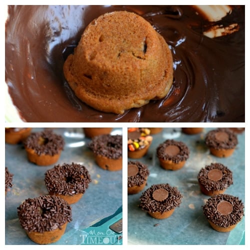 Reese's Peanut Butter Cookie Dough Cookie Cups | MomOnTimeout.com