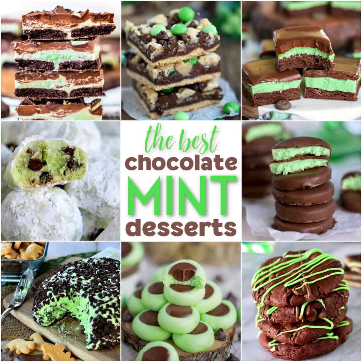 chocolate mint desserts square title