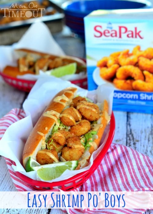 Make tonight special with Easy Shrimp Po' Boy Sandwiches! | MomOnTimeout.com #MomVictory #sponsored