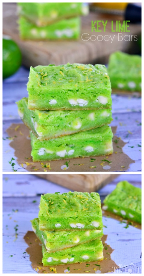 These Key Lime Gooey Bars are sure to become your new favorite! | MomOnTimeout.com