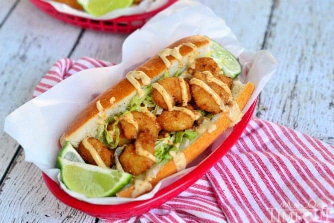 Make tonight special with Easy Shrimp Po' Boy Sandwiches! | MomOnTimeout.com #MomVictory #sponsored