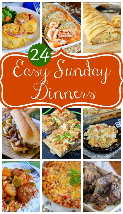 Easy Sunday Dinners | MomOnTimeout.com Get your Sunday back with these easy dinner ideas!