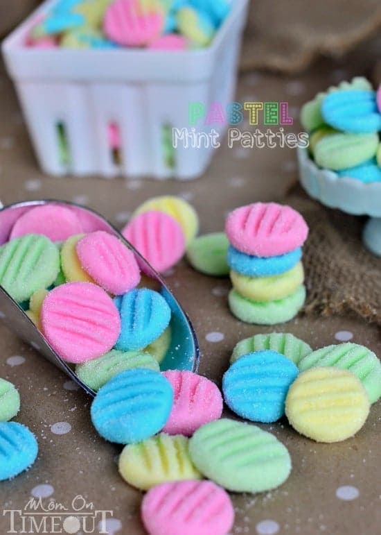 Pretty Pastel Mint Patties are perfect for Easter and Spring! | MomOnTimeout.com