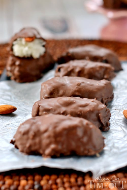 Easy Copycat Almond Joy Candy Bars | MomOnTimeout.com