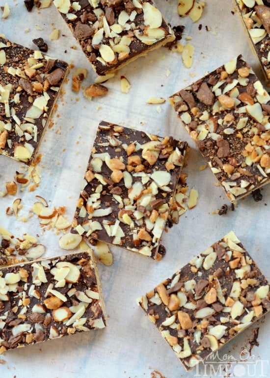 You're going to go crazy for these Toffee Cookie Bars! | MomOnTimeout.com