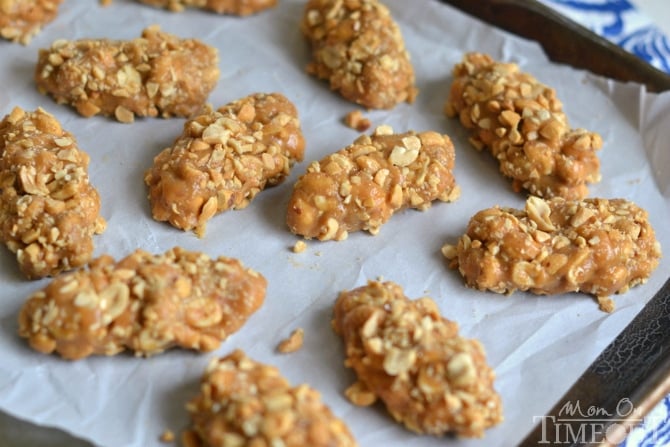 No-Bake, Easy, Totally Nutty Peanut Butter Candy Bars | MomOnTimeout.com