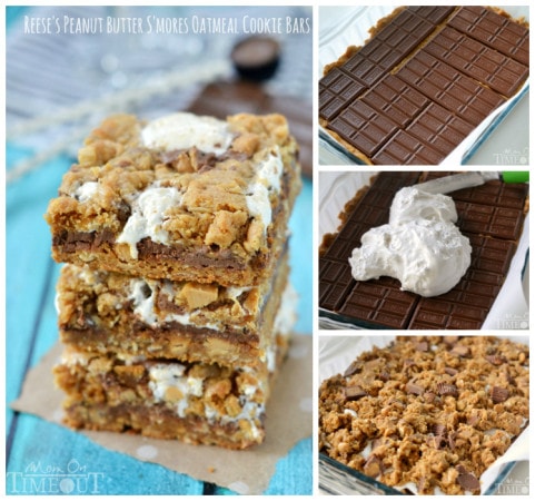 reeses-peanut-butter-smores-cookies-bars-collage