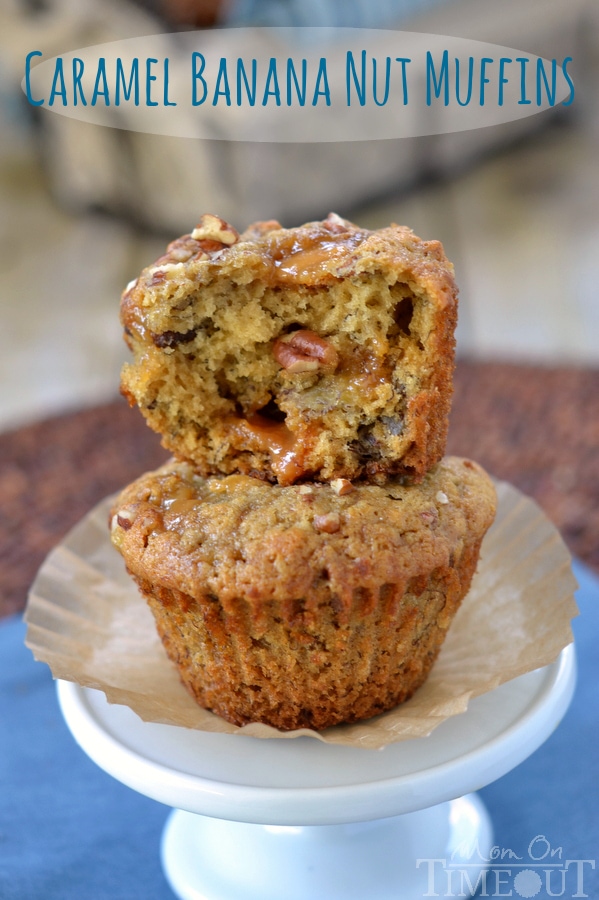 Caramel Banana Nut Muffins Mom On Timeout