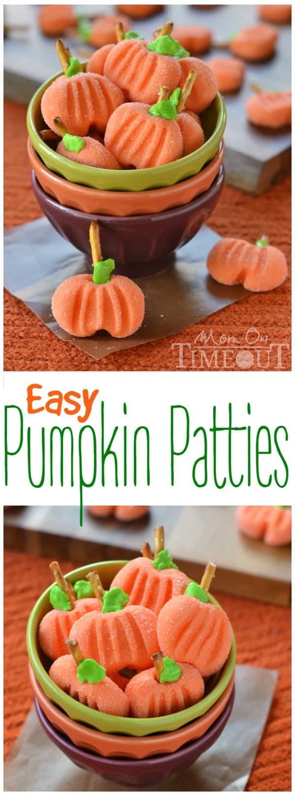 Delightfully easy Pumpkin Patties are the perfect no-bake treat to celebrate the season with. The cute factor here is off the charts! Great for Halloween and Thanksgiving!