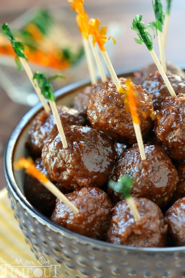 Slow Cooker Cocktail Meatballs Mom On Timeout