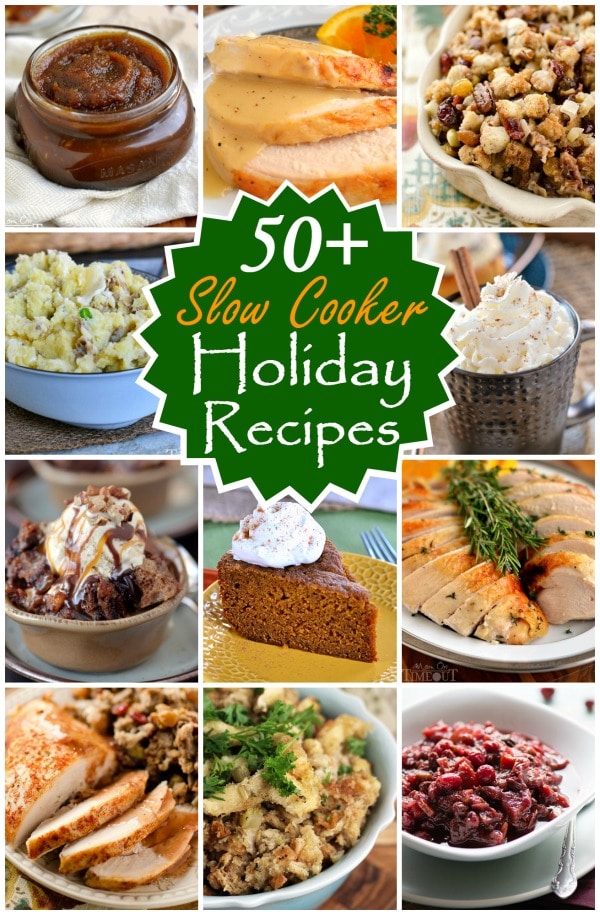 More than 50 Slow Cooker Holiday Recipes to get you out of the kitchen and spending more time with your family! | MomOnTimeout.com | #recipes #crock #pot #slow #cooker