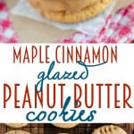maple-cinnamon-glazed-peanut-butter-cookies-collage