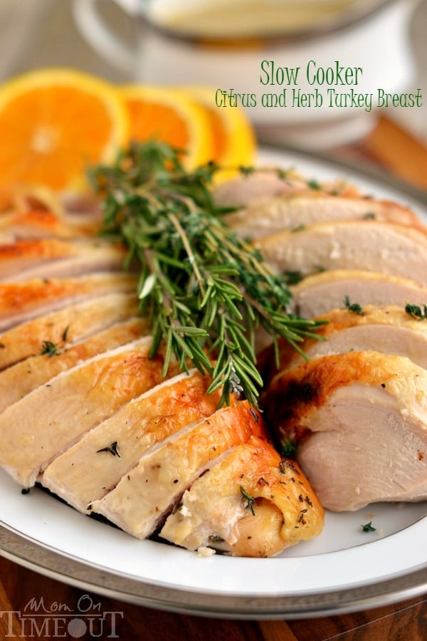 Crockpot Turkey Breast with Herbs - Mom On Timeout