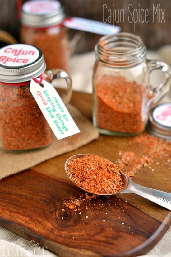 Add bold seasoning and flavor to just about any dish with this fantastic Cajun Spice Mix! Delicious on fish, chicken, potatoes and more! | MomOnTimeout.com | #recipe #spice #spicy