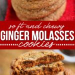 ginger molasses cookies collage