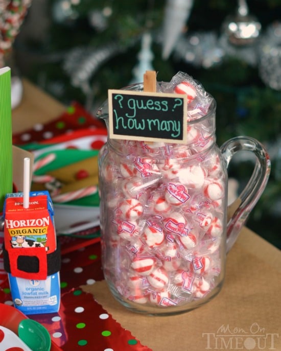 CHRISTMAS CANDY CANES GUESSING GAME, How many candy canes in jar