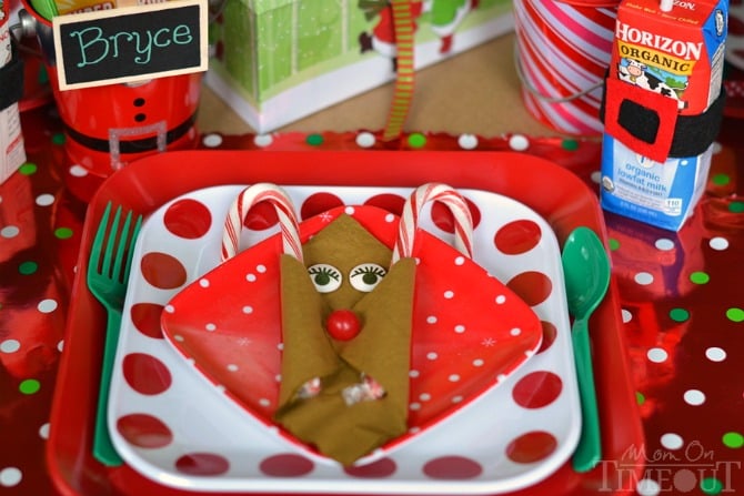 The BEST Kids Christmas Table EVER! This table will have everyone wishing they were a kid again! | MomOnTimeout.com | #christmas #kids #craft #spon