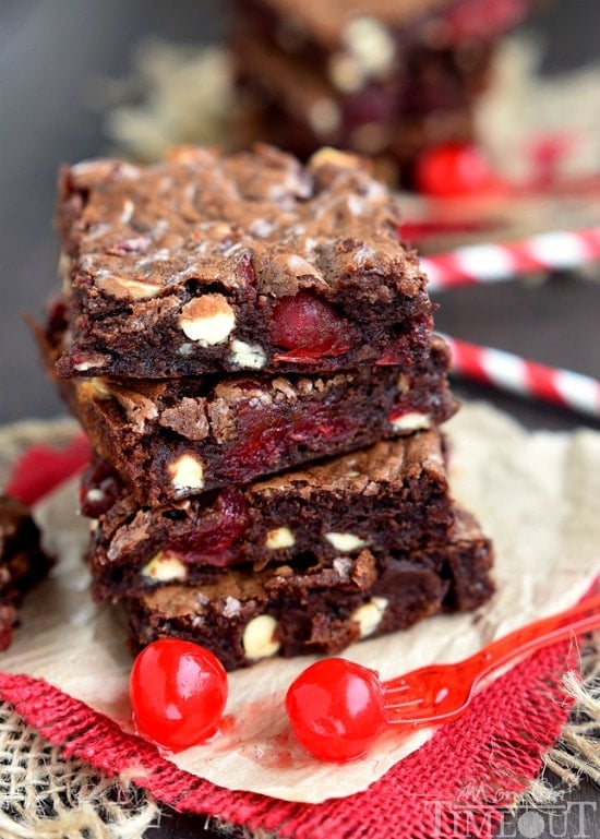 Triple Chocolate Cherry Brownies Mom On Timeout