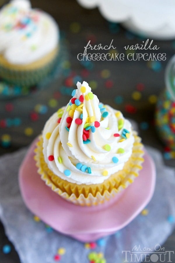 French Vanilla Cheesecake Cupcakes-image