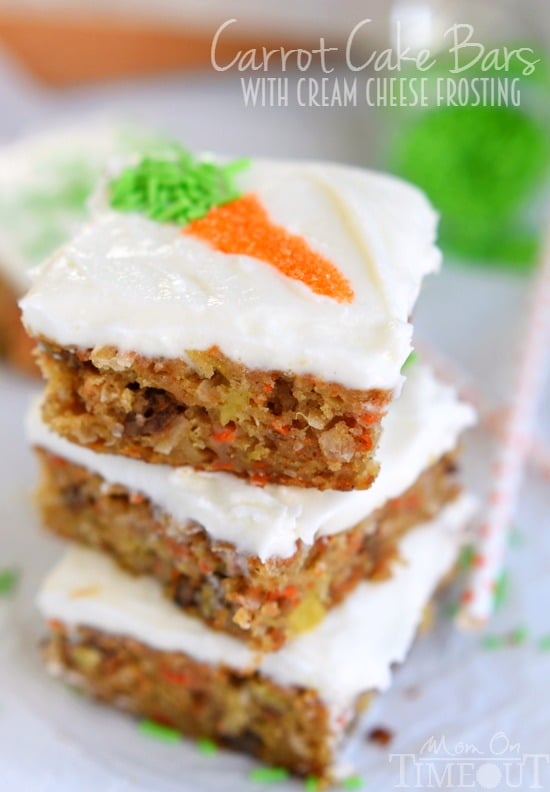 Carrot Cake Bars With Cream Cheese Frosting Mom On Timeout