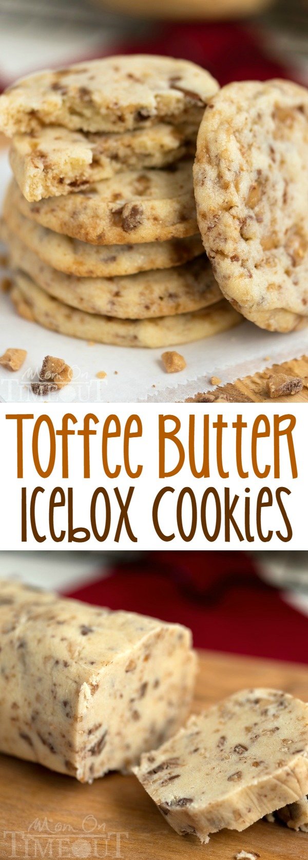 toffee butter icebox cookies collage baked cookies cookie dough sliced