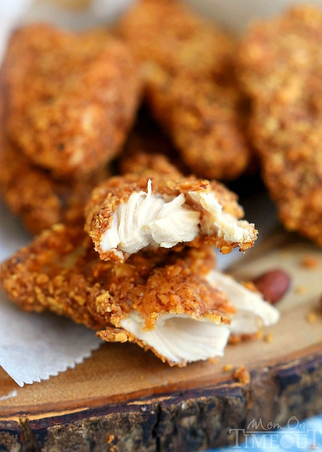 Sriracha Almond Crusted Chicken Strips Mom On Timeout